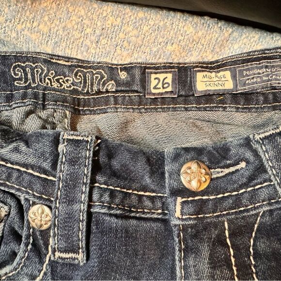 Miss Me Mid Rise Skinny size 26 jeans - Picture 7 of 12